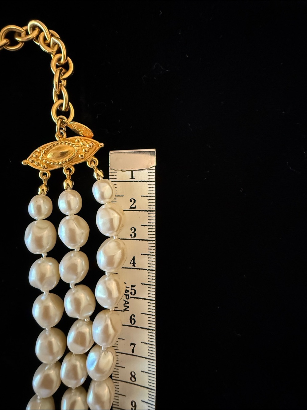 Vintage Carolee Triple-Strand Baroque Pearls - Picture 6 of 6